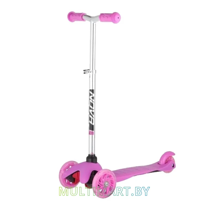 Самокат Novatrack Disco-Kids Basic 120H.DISCOKIDS.PN20 (розовый, 2020)